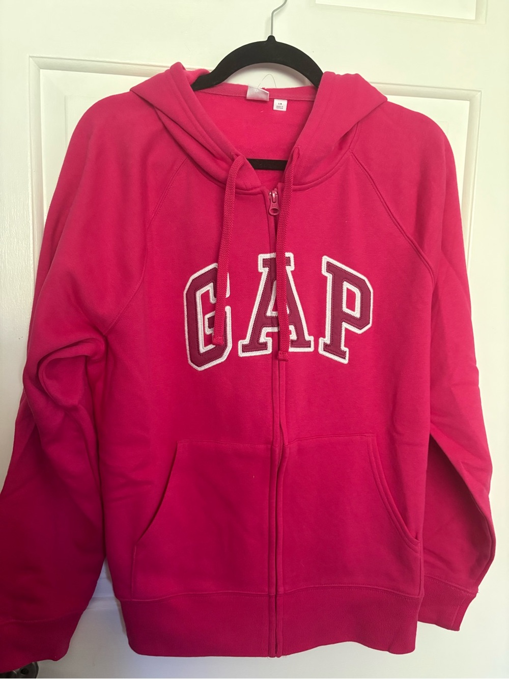 GAP Bright Pink Full-Zip Hooded Sweatshirt